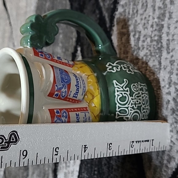 1993 ANHEUSER-BUSCH BUDWEISER 6PK LUCK O' THE IRISH BEER 🍺 STEIN - Picture 8 of 11